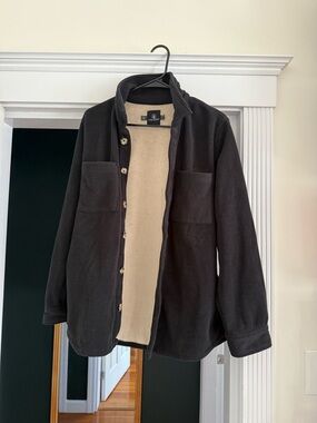 Volcom Corduroy Sherpa Jacket – Women’s Small | Cozy Lined Button-Up